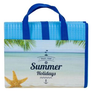 Плажна чанта с рогозка за незабравими моменти на плажа, 180 х 86 см.