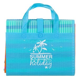 Плажна чанта с рогозка за лятната ваканция, 180 х 86 см.