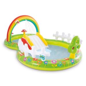 Детски плувен басейн с пързалка и аксесоари 2.90 x 1.80 x 1.04 м