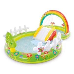 Детски плувен басейн с пързалка и аксесоари 2.90 x 1.80 x 1.04 м