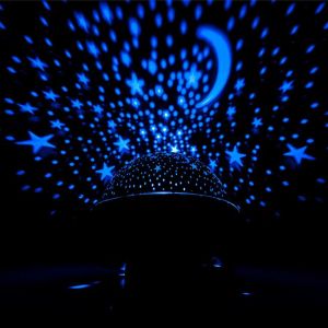 LED проектор с въртящи се звезди 17 x 17 x 18 см.