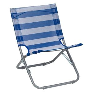 Плажен стол на сини райета 43 х 51 х 55 см.