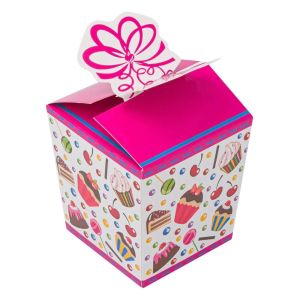 Кутия за бонбони и сладки - картонена - 4 бр.