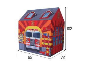 Детска къщичка/палатка за игра Пожарна, 95 x 72 x 102 см.