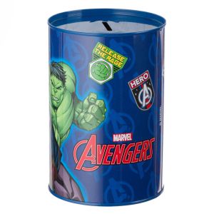 Детска метална касичка Avengers, 10 x 15 см.