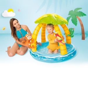 Бебешки басейн - палмови сенки - животни -102 x 86 см.- Intex