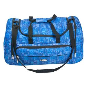 Пътна чанта Urban - синя с надписи - 71 х 32 х 36 см - 20 кг. - 81 литра