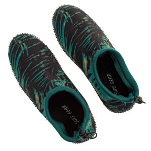 Аква обувки - мъжки - черно - зелени