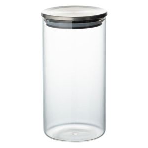Стъклен буркан за съхранение - Метален капак - 750мл - 8.8 х 17 см.