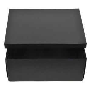 Декоративна сгъваема кутия за съхранение - Черна - 37 x 27.5 x 15 см. - 15.2 литра