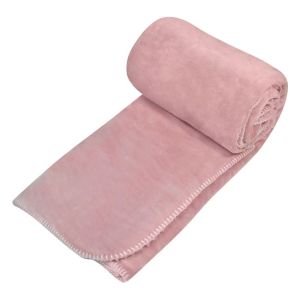 Двустранно Розово Покривало за Легло или Диван - 200 x 150 см.