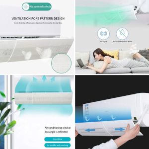 Универсален дефлектор за климатик - Бял