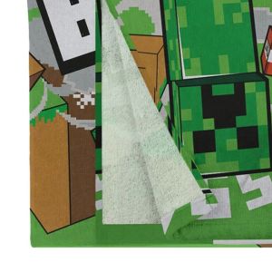 Детска памучна плажна кърпа Minecraft - 70 x 140 см.