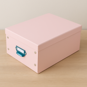 Декоративна сгъваема кутия за съхранение - Розова - 31 x 22 x 14 см. - 9.5 литра