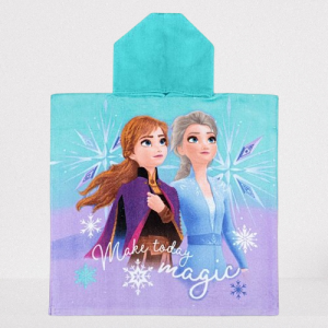 Детско плажно пончо - Frozen 2 - 100% Памук - 60 x 120 см.