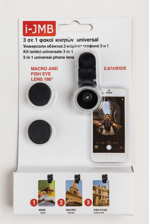 Обектив за смартфони 3 в 1