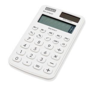Мини калкулатор - бял