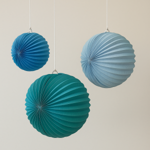 Парти декорация - синя - 3 бр.