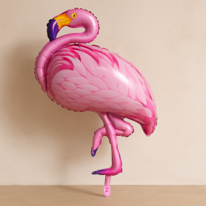 Парти балон - розово фламинго - 86 х 108 см.