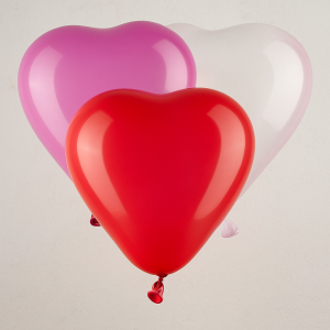 Парти балони - сърца - 28 см. - 10 бр.