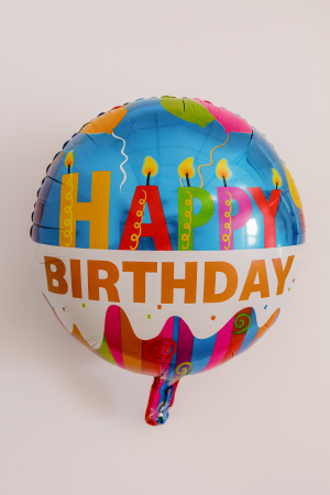 Парти балон - Happy Birthday - 53 х 46 см.