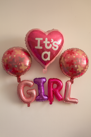 Парти балони - It's a girl - 4 бр.