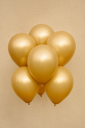 Парти балони - златисти - 30 см. - 10 бр.