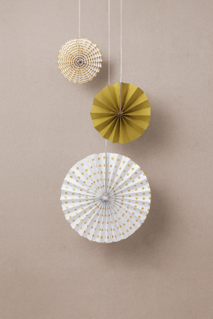 Парти декорации - златисти - 3 бр.