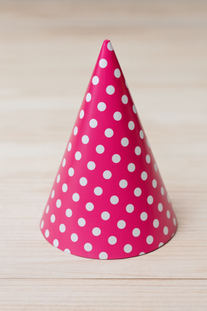 Парти шапки - цикламени - 6 бр.