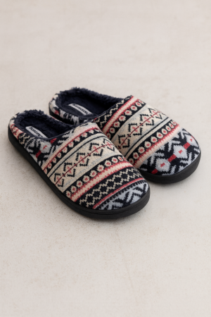 Мъжки коледни чехли - Различни размери - Жекардов десен 