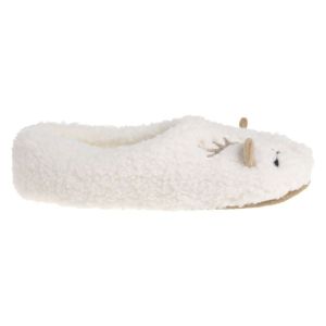 Дамски коледни пантофи от букле - Балерина