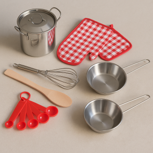 Комплект детски прибори за готвене - 9 части