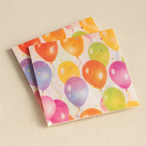 Парти салфетки - балони - 33 х 33 см. - 100 бр.