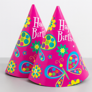 Парти шапки - пеперуди - 6 бр.