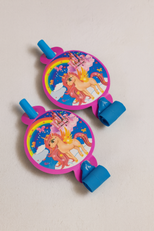 Парти свирки - еднорог - 6 бр.