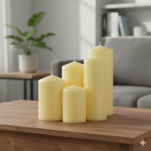 Свещи - жълти 5 бр. 1230 гр.
