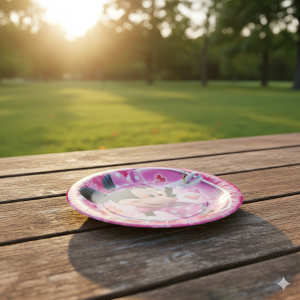 Парти чинии - MINNIE - картонени - 20 см. - 15 бр.