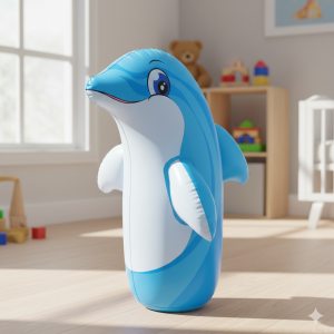 3D надуваема фигура - конус - животно - 90 см.