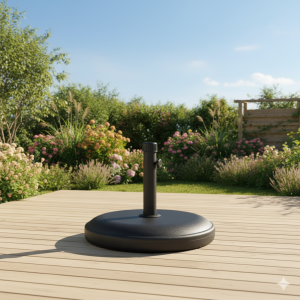 Стойка за градински чадър - метална - 40 см.