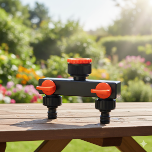 Двоен конектор за кран - 12.5 см.