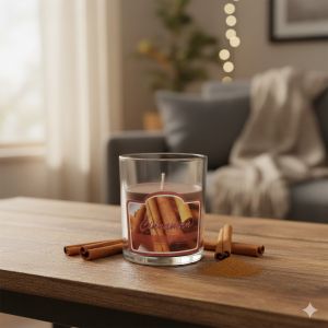 Ароматна свещ в чаша - Канела - 130 гр.