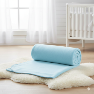 Шалте за бебешко легло - синьо - 75 х 100 см.
