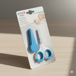 Бебешка ножичка - синя - с предпазител