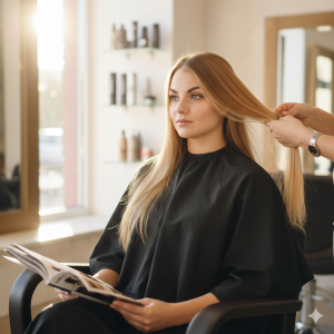 Фризьорска пелерина - кръгла