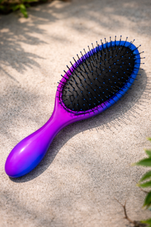 Четка за коса - синьо-лилава - 22 см.
