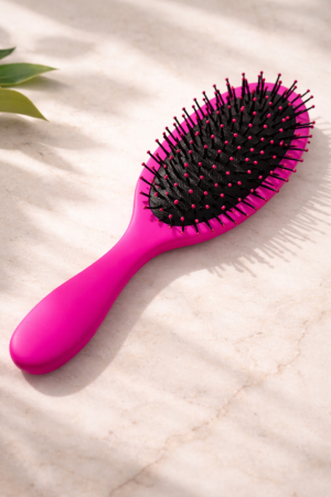 Четка за коса - цикламена