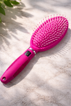 Четка за коса - цикламена - овална
