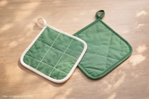 Ръкохватки домакински - Зелен -17 x 17 см. 