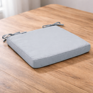 Декоративна възглавница за стол - сива - 40 х 40 см.