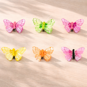 Декорация за пердета и завеси - пеперуди - цветни - 6 бр.